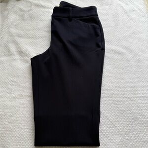 Express Editor Barely Boot Low Rise Navy Dress Pants
